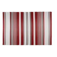 Tapis de jardin en tissu rayé rouge et blanc 180x270 ESPELETTE Maisons du Monde