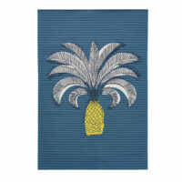 Tapis d'extérieur en polypropylène bleu à motifs 160x230 Maisons du Monde