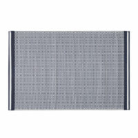 Tapis d'extérieur en polypropylène bleu marine et blanc 120x180 Maisons du Monde