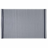 Tapis d'extérieur en polypropylène bleu marine et blanc 180x270 Maisons du Monde