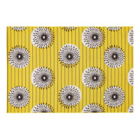 Tapis d'extérieur en polypropylène jaune à motifs 160x230 Maisons du Monde