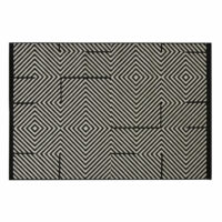 Tapis d'extérieur en polypropylène noir et beige 160x230 Maisons du Monde