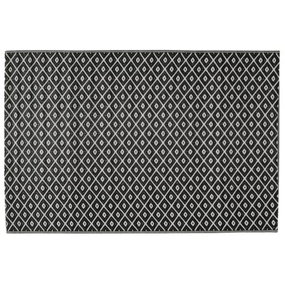 Tapis d'extérieur en polypropylène noir/blanc 120x180 KAMARI Maisons du Monde