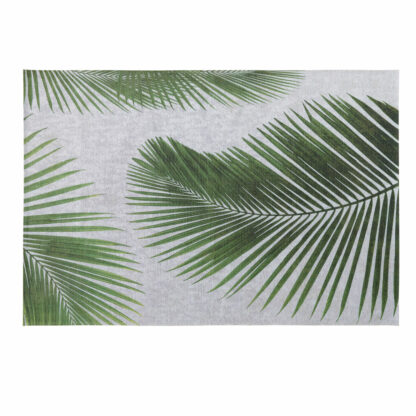 Tapis d'extérieur gris imprimé feuilles de palmier 155x230 Maisons du Monde