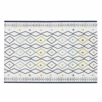 Tapis d'extérieur tissé écru motifs graphiques multicolores 160x235 Maisons du Monde