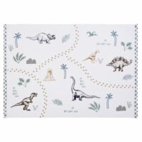 Tapis en coton blanc imprimé 120x180 Maisons du Monde