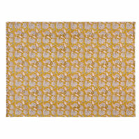 Tapis en coton jaune moutarde imprimé 140x200 Maisons du Monde