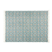 Tapis en coton motifs carreaux de ciment bleus 160x230cm Maisons du Monde