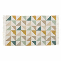 Tapis en coton motifs graphiques multicolores 60x100 Maisons du Monde