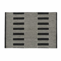 Tapis en laine tuftée bicolore motifs à rayures 140x200 Maisons du Monde