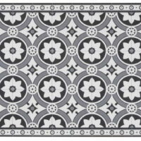 Tapis en vinyle motifs carreaux de ciment 50x80 Maisons du Monde