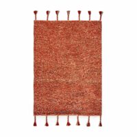 Tapis pure laine Neroli Naturel/Rouge Orangé AM.PM