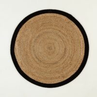 Tapis rond en jute