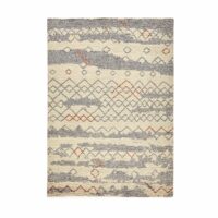 Tapis style berbère pure laine Marada Ecru/Gris/Terracotta AM.PM