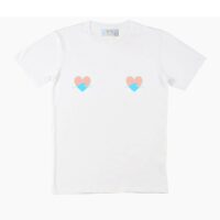 Tee shirt col rond manches courtes OCEAN LOVERS Blanc TEETS