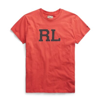 Tee shirt col rond manches courtes imprimé devant Rouge Polo Ralph Lauren