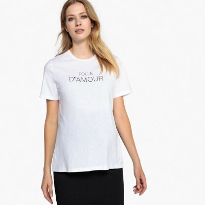 Tee-shirt de grossesse à message Imprimé Fond Blanc LA REDOUTE COLLECTIONS