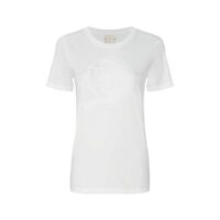 Tee shirt en coton bio col rond manches courtes Blanc Tommy Hilfiger