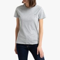 Tee shirt en coton bio col rond manches courtes Noir;Blanc Tommy Hilfiger