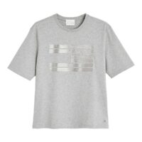 Tee shirt en coton manches courtes ICONS Gris Tommy Hilfiger