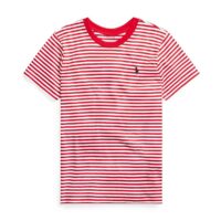 Tee shirt rayé col rond manches courtes Rouge/Blanc Polo Ralph Lauren