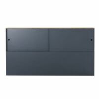 Tête de lit 190 gris anthracite avec rangements Gamer Maisons du Monde