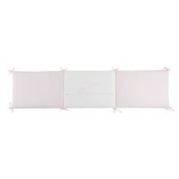 Tour de lit bébé en coton rose et blanc Maisons du Monde