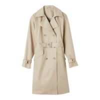 Trench long boutonné Beige;Noir;Bleu Marine LA REDOUTE COLLECTIONS