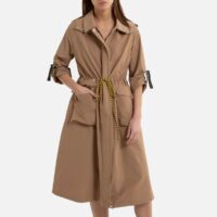 Trench mi-long zippé COSMIC Taupe;Beige OAKWOOD