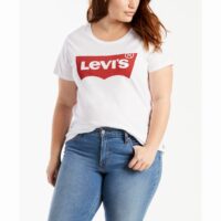 Tshirt logo LEVIS PLUS THE PERFECT TEE Blanc Levi's