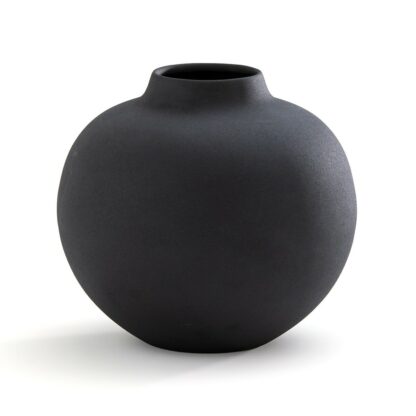 Vase en métal texturé Anaïa Noir LA REDOUTE INTERIEURS
