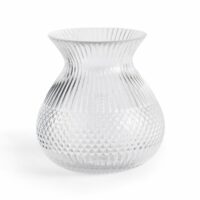 Vase en verre travaillé