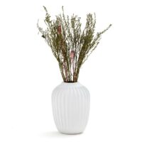 Vase strié en céramique H21 cm Estria Blanc LA REDOUTE INTERIEURS