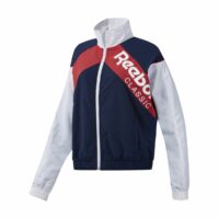 Veste Classics zippé old-school effet froissé Marine/Blanc/Rouge;Bleu Reebok