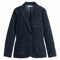 Veste blazer en denim Bleu Brut LA REDOUTE COLLECTIONS