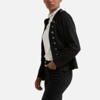 Veste boutonnée avant et épaules avec poches Noir;Kaki MOLLY BRACKEN