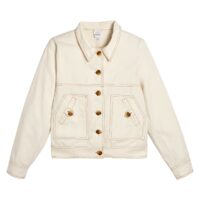 Veste boutonnée droite Ecru PETITE MENDIGOTE