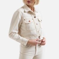 Veste courte en jean Ecru Pepe Jeans