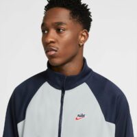 Veste de survêtement polyknit Heritage Blanc/Bleu/Orange Nike