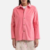 Veste droite en velours LILOUE Rose FRNCH