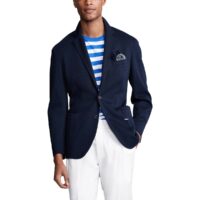 Veste en maille piquée 3 boutons Bleu Marine Polo Ralph Lauren