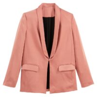 Veste esprit smoking en satin Vieux Rose LA REDOUTE COLLECTIONS