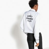 Veste satin message dos Blanc LA REDOUTE COLLECTIONS