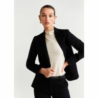 Veste structurée Rose;Blanc Mango