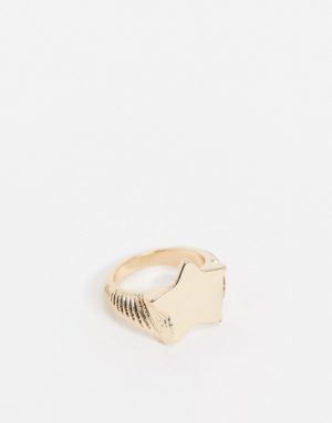 ASOS DESIGN - Bague d'auriculaire avec motif étoile - Doré Asos