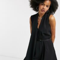 AllSaints - Ivy - Combishort - Noir Asos