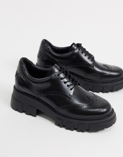 Ash London - Chaussures richelieu épaisses - Noir Asos