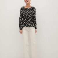 Blouse à imprimé géométrique Nouvelle collection MANGO