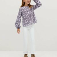 Blouse en coton imprimée Nouvelle collection MANGO KIDS