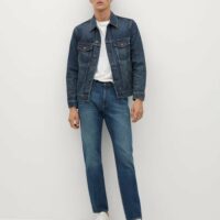 Blouson denim délavé soft Nouvelle collection MANGO MAN